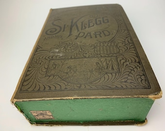 Secret Box with upcycled/vintage  book cover "Si Klegg and his Pard"