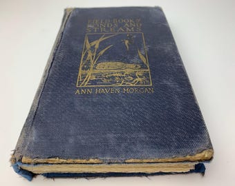 Field Book Journal with shabby-chic upcycled cover