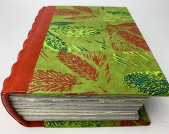 catkins journal with mixed-media paper