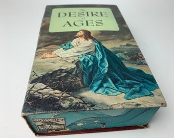 secret box with vintage book cover "Desire of Ages"