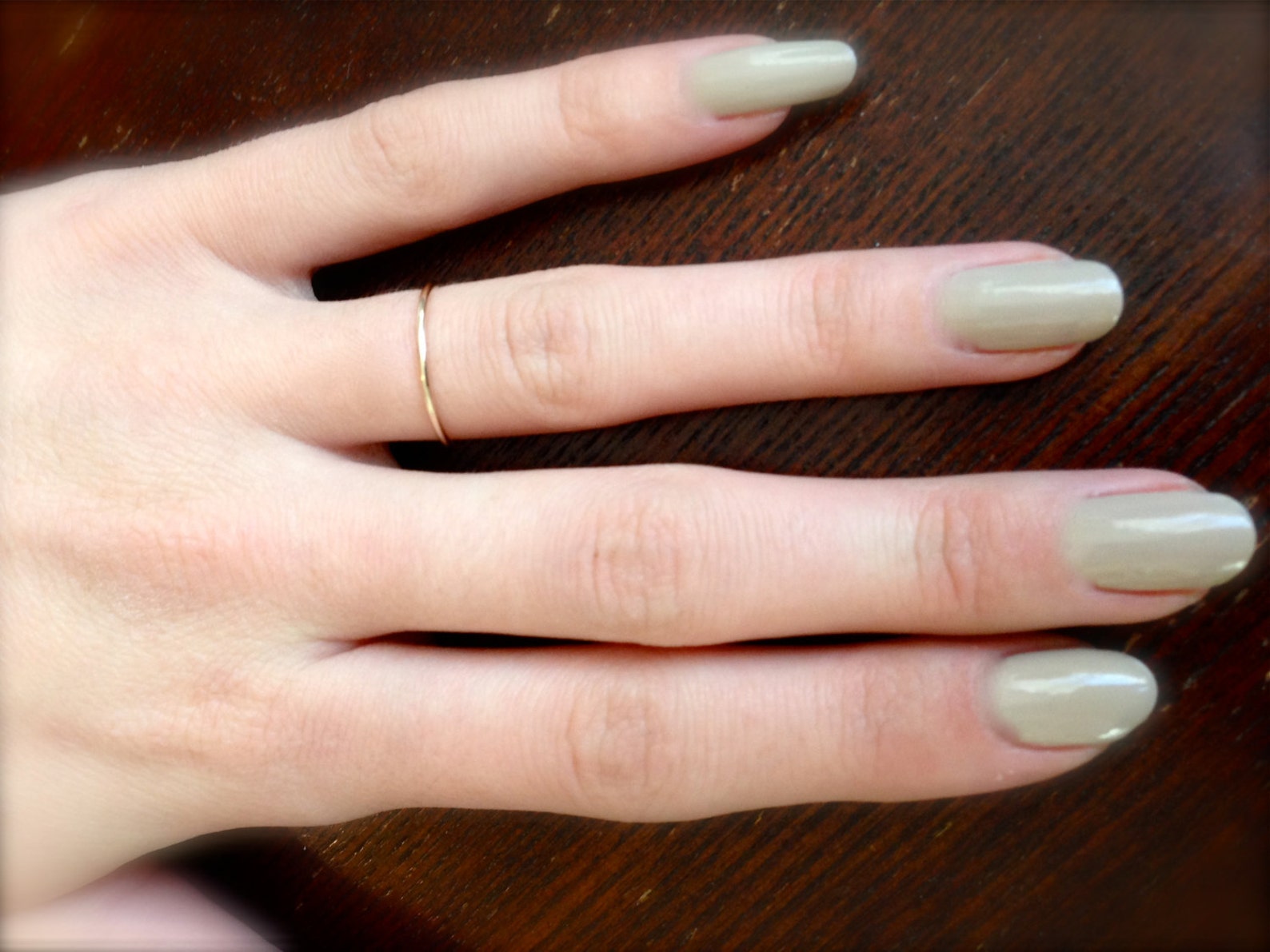 Ultra Thin Gold Wedding Band 1mm solid 14k YELLOW Gold Etsy