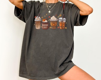 Comfort Colors Pumpkin Spice Latte Fall Shirt