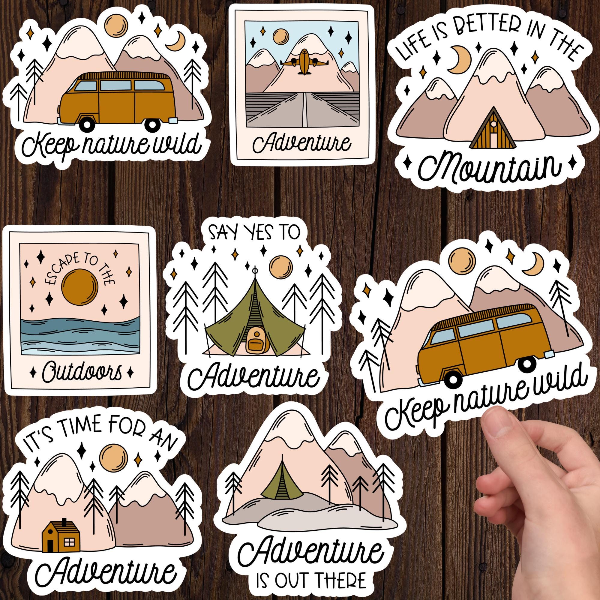 Camping Stickers, Adventure Stickers, Travel Sticker, National Park ...