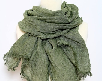 Khaki green scarf Clearance
