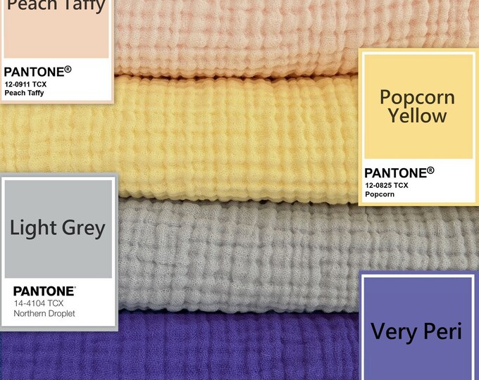 4 Ply Muslin Gauze Fabric by Half Yard 100 Organic Cotton Muslin