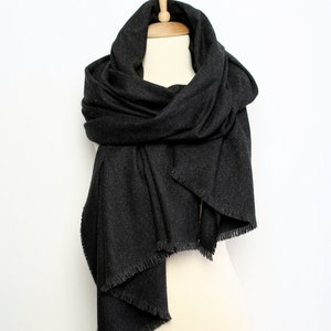 Cashmere Wool Feel Solid Pashmina Shawl Scarf, Cozy for Women and Men ...