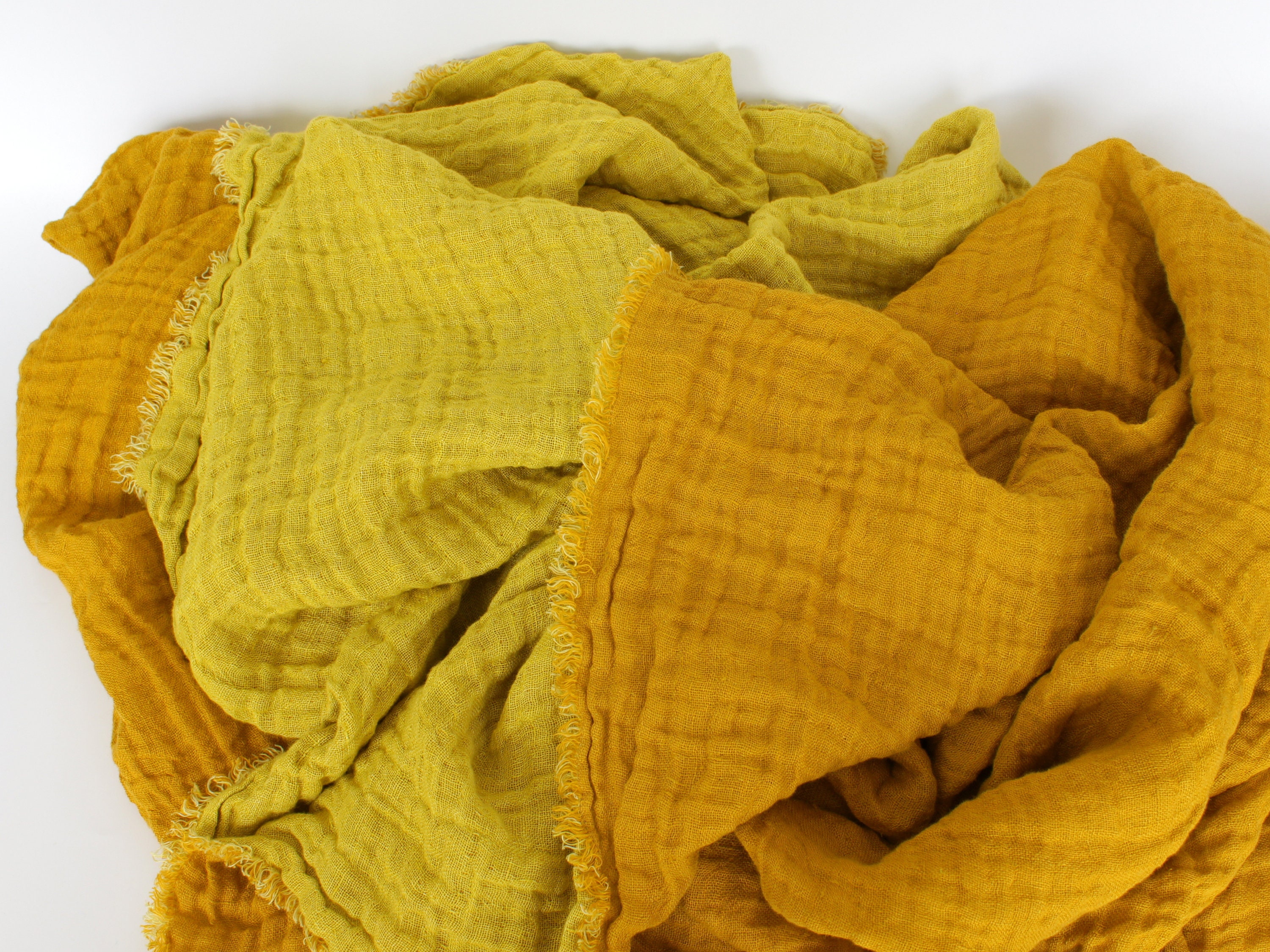 Linen Gauze Throw Blanket Reversible Blue Linen Blanket Etsy