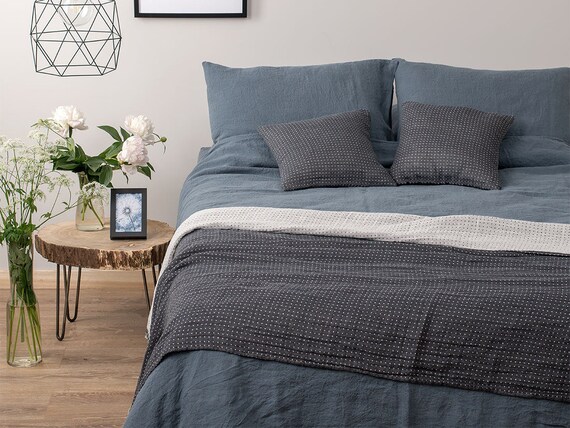 Washed Linen Duvet Cover 100 Linen Bedding Soft Linen Etsy