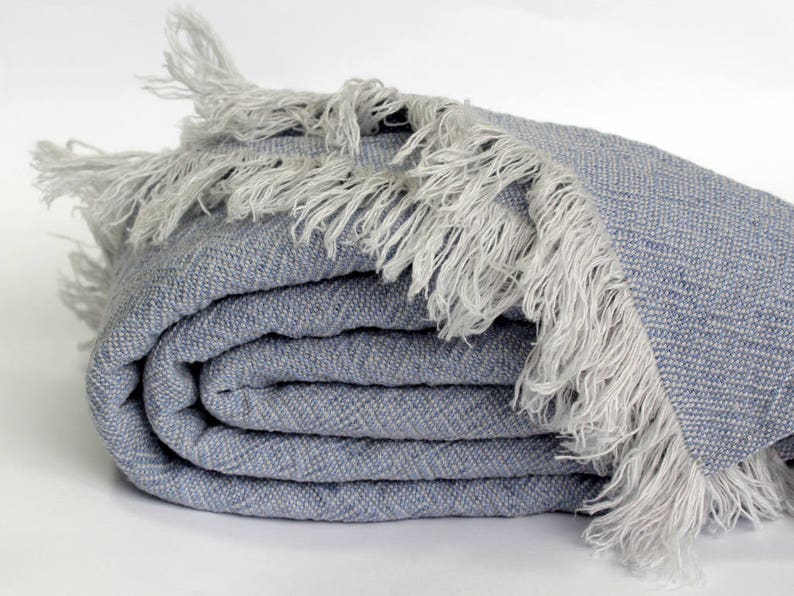 Textured Linen Throw Blanket Heavy Linen Throws for Couch Etsy Australia