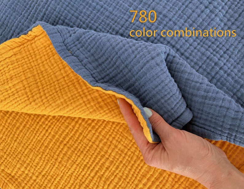 8 Layer Gauze Muslin Blanket All Custom Colors Available Etsy