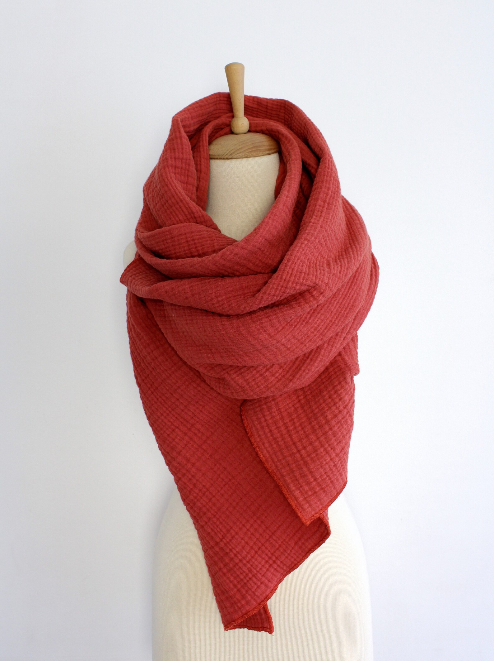 Soft Muslin Scarf Double Gauze Cotton Scarf for Women Etsy