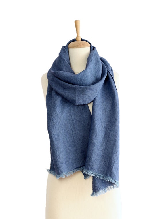 mens linen scarf