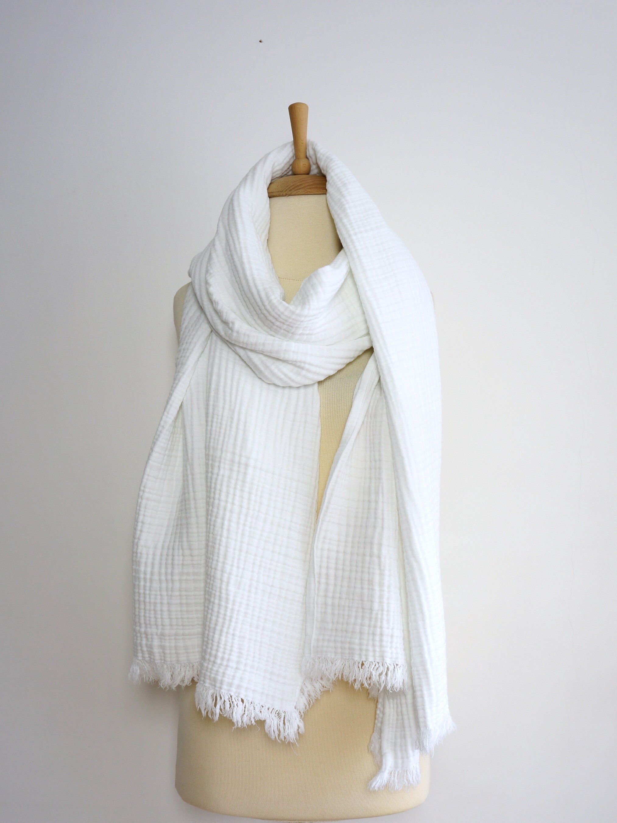 Large sale white scarf