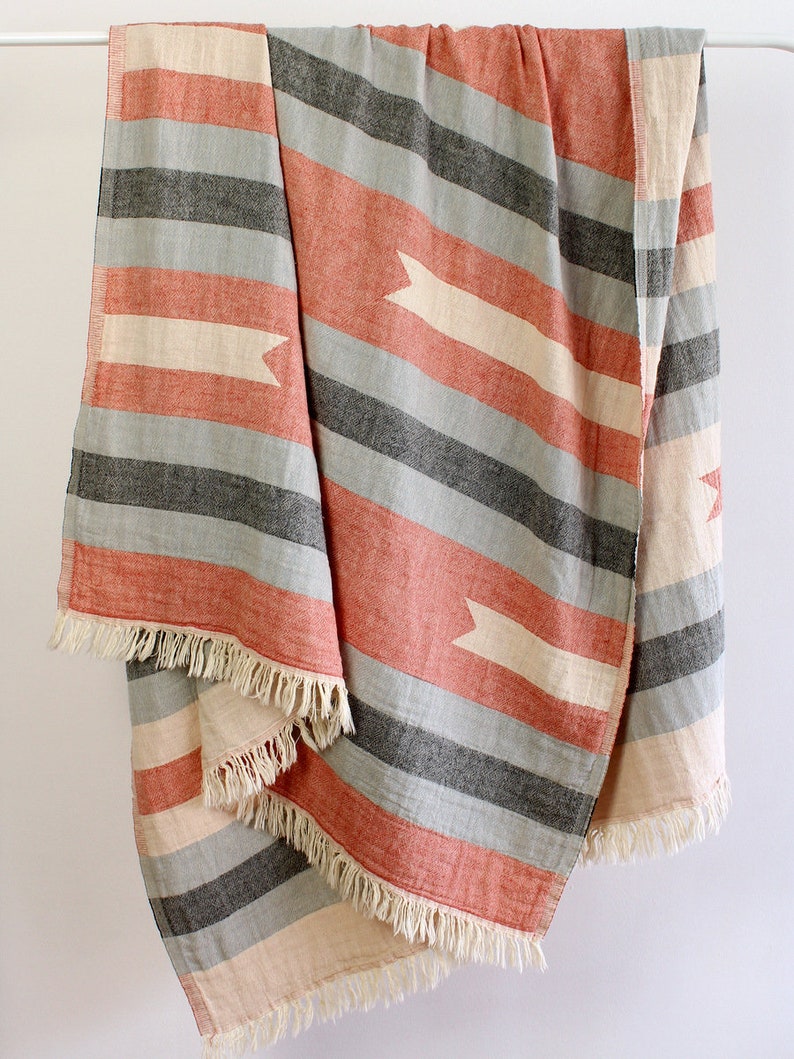 Summer Beach Throw Blanket Towel Fashion Fouta Towel Etsy