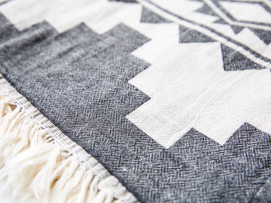 Tribal Throw Blanket Indian Picnic Blanket Bohemian Beach Etsy