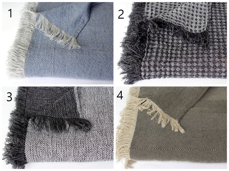 Textured Linen Throw Blanket Heavy Linen Throws for Couch Etsy Australia