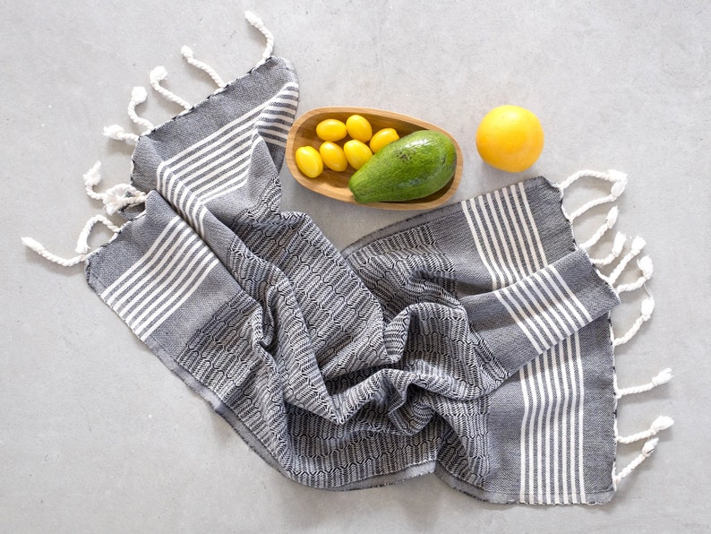 Organic Tea Towels Woven Cotton Kitchen Towel / Dish Towel / Etsy