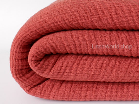 Brick Red Soft Cotton Blanket Double Gauze Blanket Bedspread Muslin Throw Blanket Pure Cotton Gauze Coverlet Boho Bed Blanket Etsy Australia