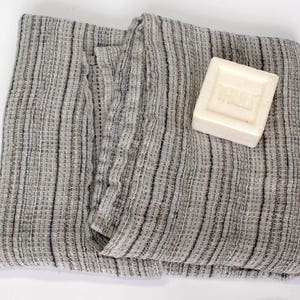 100% Linen Bath Towel Soft Pure Flax Boho Bathroom Towel - Etsy