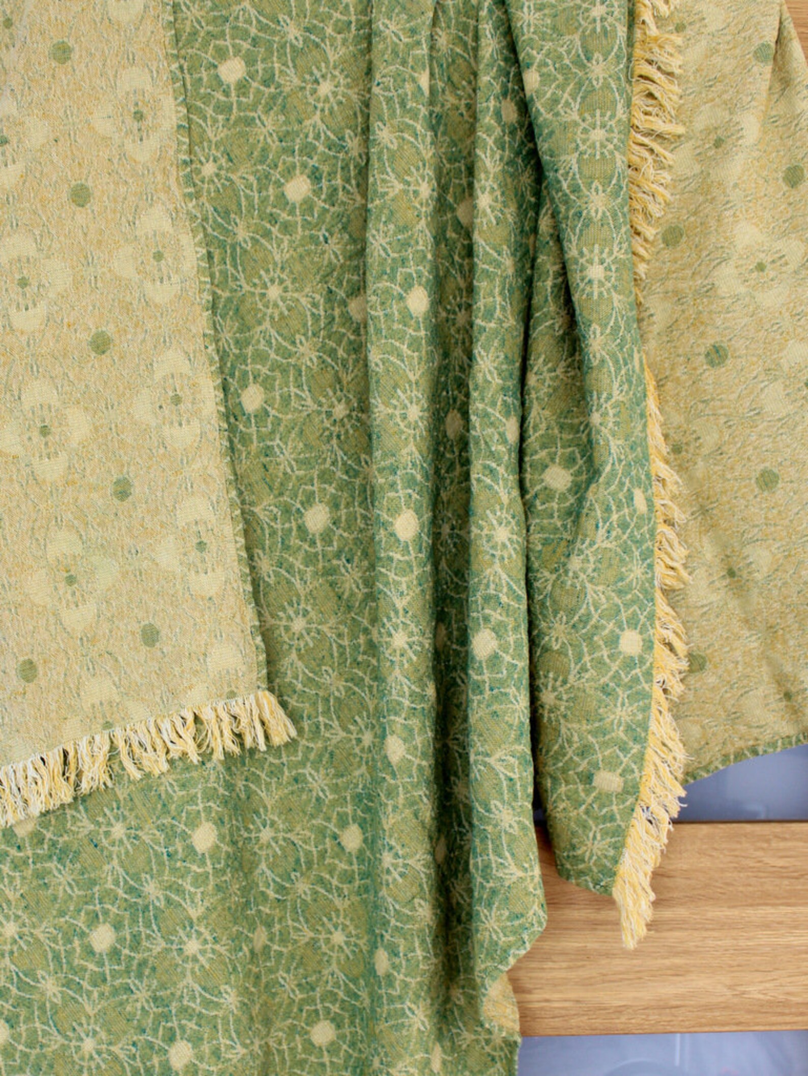 Linen Throw Blanket Jacquard Pattern Chair & Sofa Throw Etsy