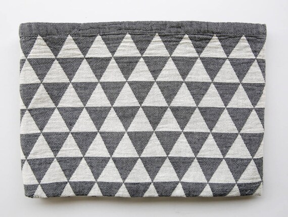 Black White Cotton Bed Blanket Geometric Blanket Organic Etsy