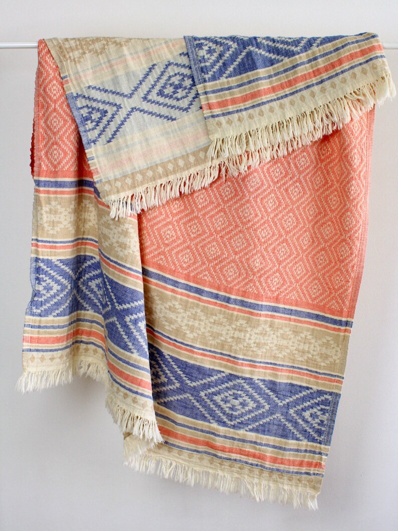 Southwestern Beach Towel Throw Bohemian Picnic Blanket Etsy