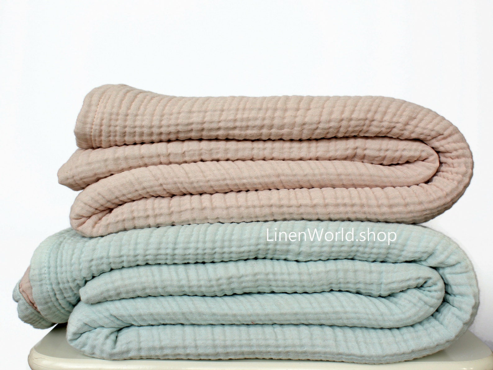 4 Layer Cotton Blanket Muslin Bedspread Blanket Organic Etsy