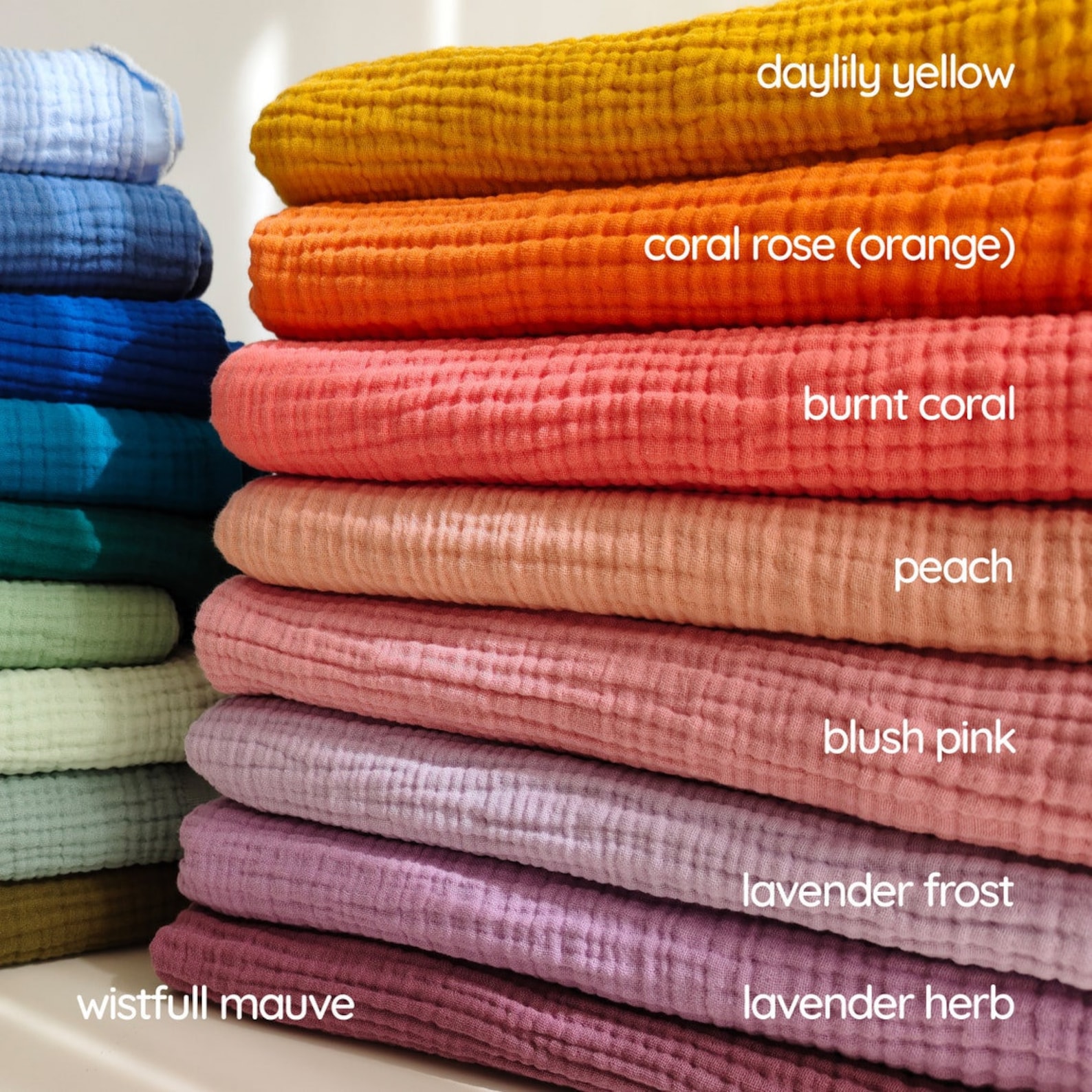 Cotton Muslin Scarf 4 Layers Double Gauze Scarf Muslin Etsy