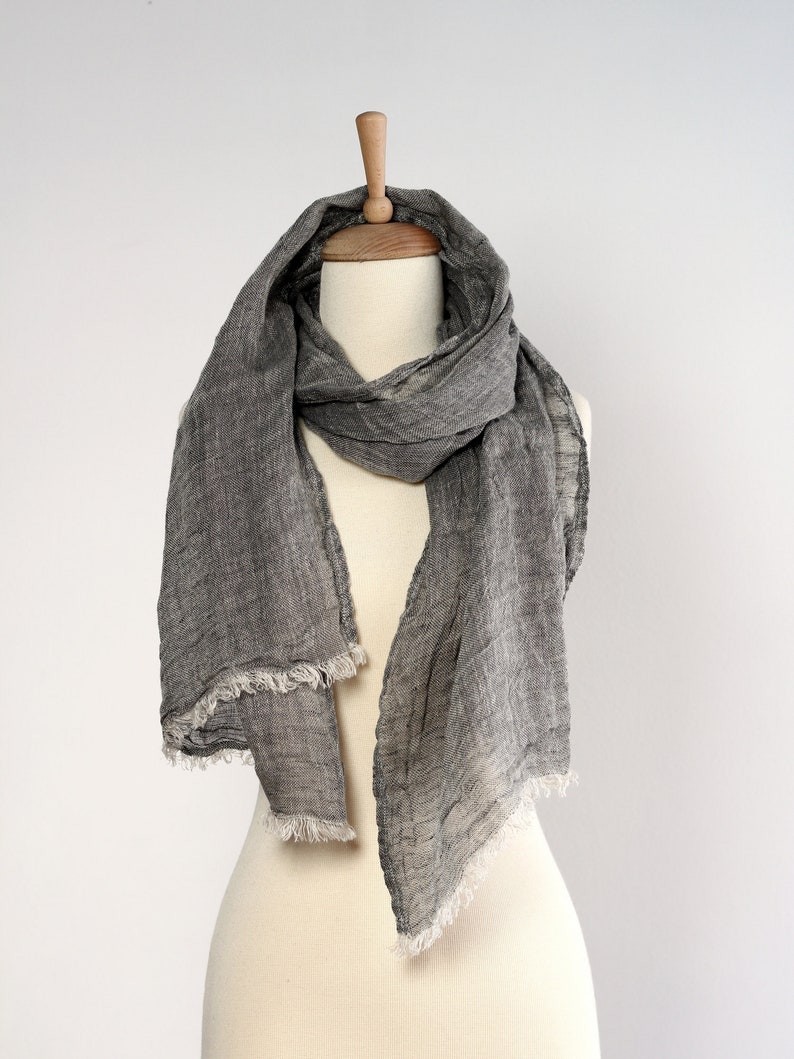 mens linen scarf