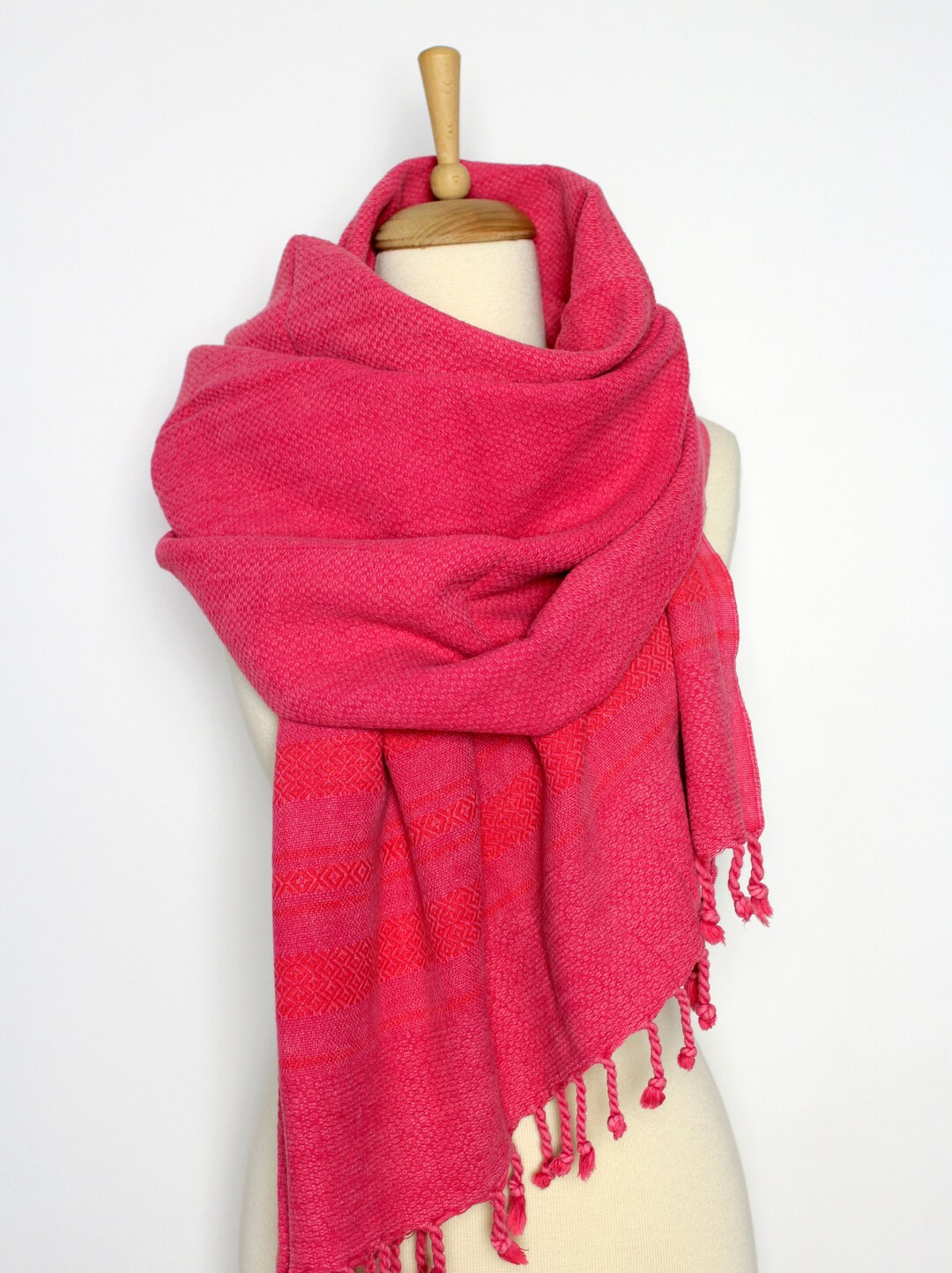 Woven Blanket Scarf for Men & Women Boho Style Cotton Wrap Etsy