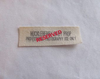 Personalized name labels for sewing
