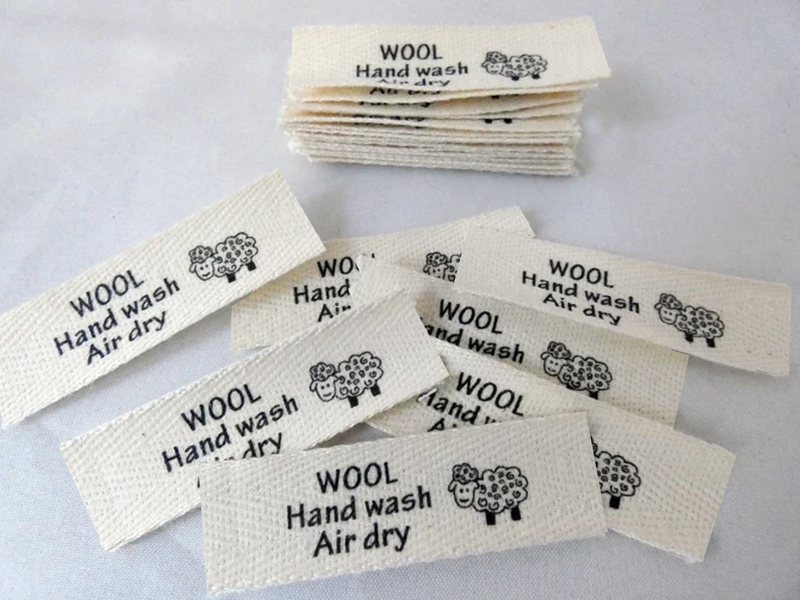 Wool Works Label WOOL Care Labels - Etsy