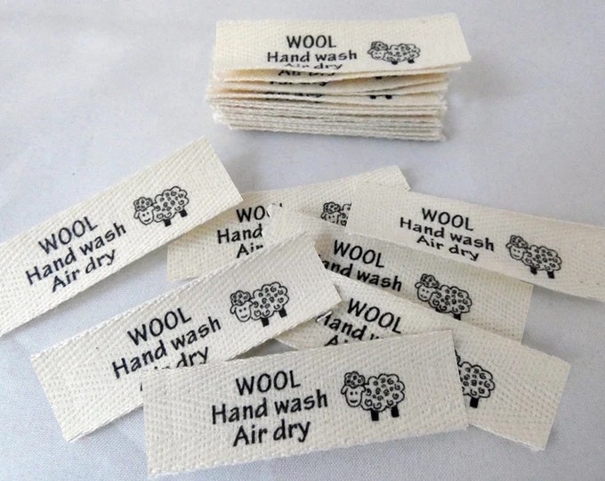 WOOL Care Labels - Etsy