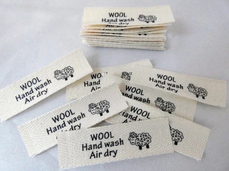 WOOL Care Labels - Etsy