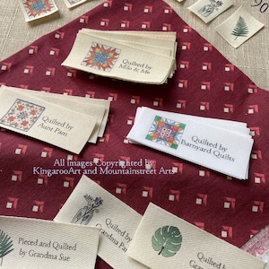 Quilting Labels-New Designs-Large size-1.5" x 3.5"