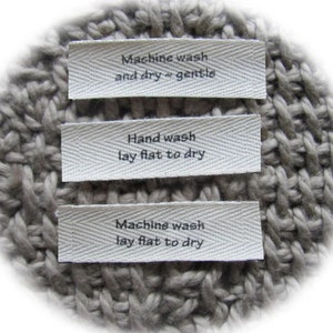 Care Labels for your handmade garments image 2