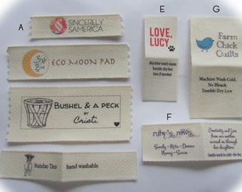 Custom Clothing Labels-Using your logo-Sew In