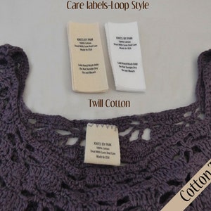 Care instruction labels-Foldable-Text Only-No graphic/Logos
