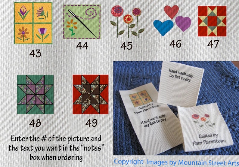Large Quilting Foldable labels image 1