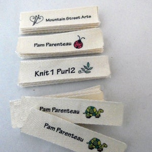 Labels to sew into clothing for kids, uniforms, nursing home, assisted living and daycare.