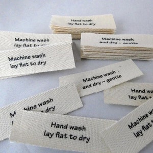Care Labels for your handmade garments image 1