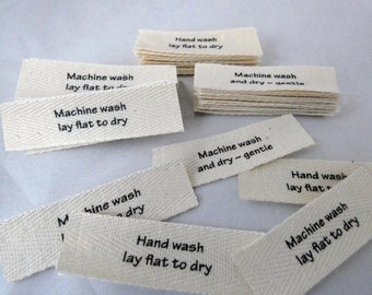 Care Labels- for your handmade garments