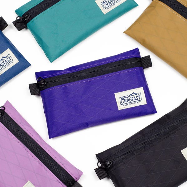 Large Ultralight Zip Pouch / Trail Wallet