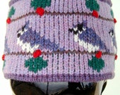 Adult Purple Bluejay Pillbox Hat