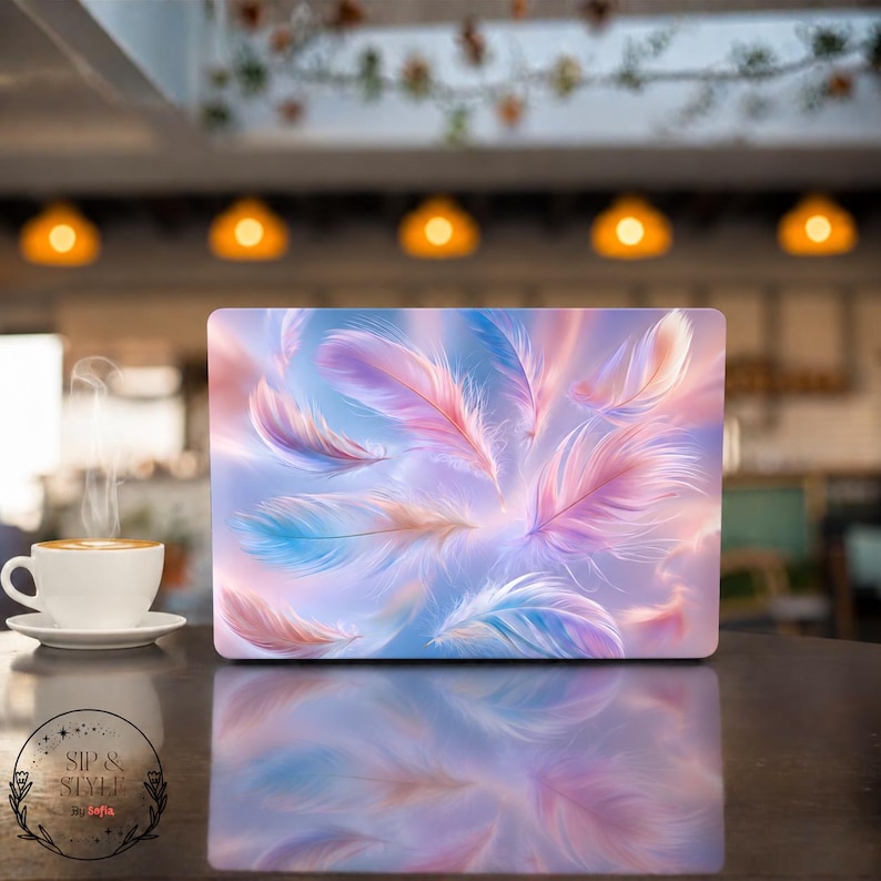 Pastel Feather MacBook Case, Pink Lavender Blue Laptop Cover - Etsy