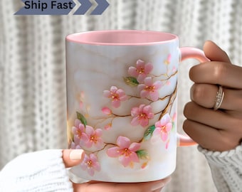 3D Print Sakura Tasse: Geblümte Teetasse aus Keramik