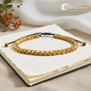 Tibetan Buddhist Copper Gold Bracelet, Healing Protection , Hobo Gift for Loved