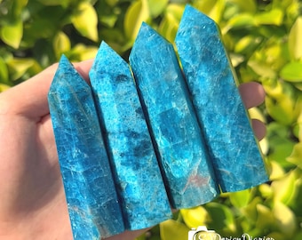 Blauer Apatit Turm Apatit Stein Obelisk Zauberstab Blau Apatit Punkt Mineral Apatit Kristall Meditation Wohnkultur