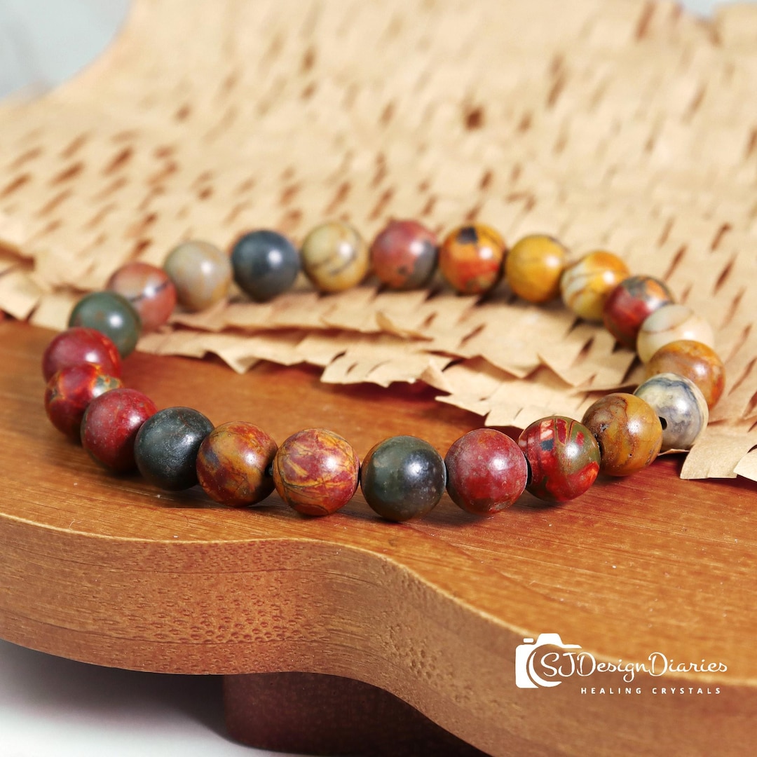 Red Creek Jasper Bracelet: Adventurer's Stone for Courage