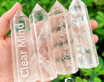 AAA+ bergkristal, witte kristalkwartsobelisk, mentale helderheid, mineraal exemplaar, meditatie en energieversterking